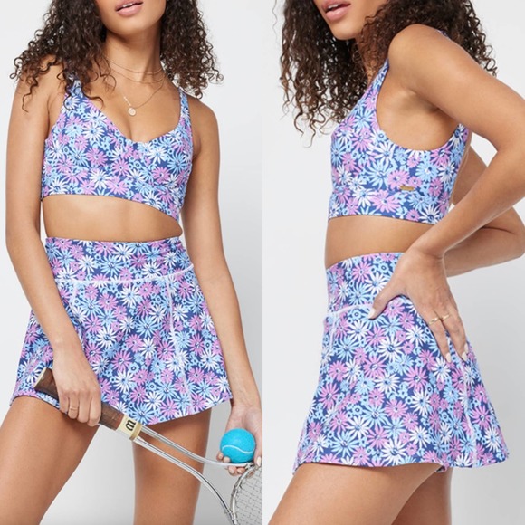l*space Dresses & Skirts - L*SPACE Soren Top Bad And Bogey Skort Set In Oopsie Daisy Size Small New